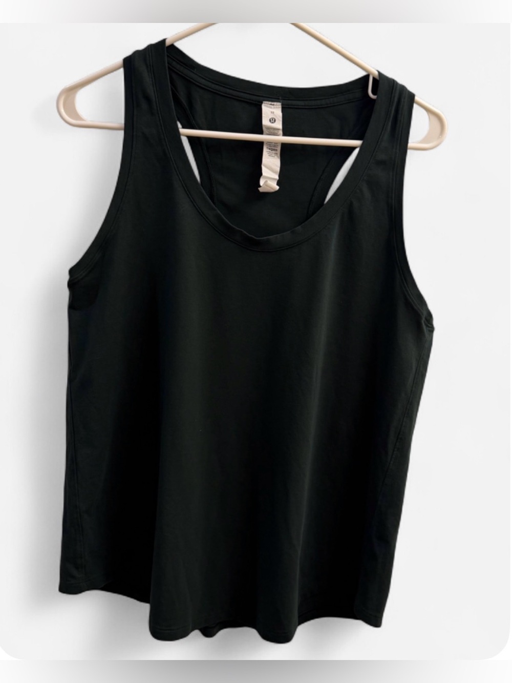 Lululemon Dark Green Pima Cotton Racerback Tank Top Size 10